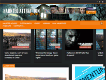 Tablet Screenshot of hauntedattractiononline.com